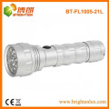 Fábrica de fornecimento OEM EDC Metal Material pilha 3AAA powered 21led alumínio levou lanternas feitas na china